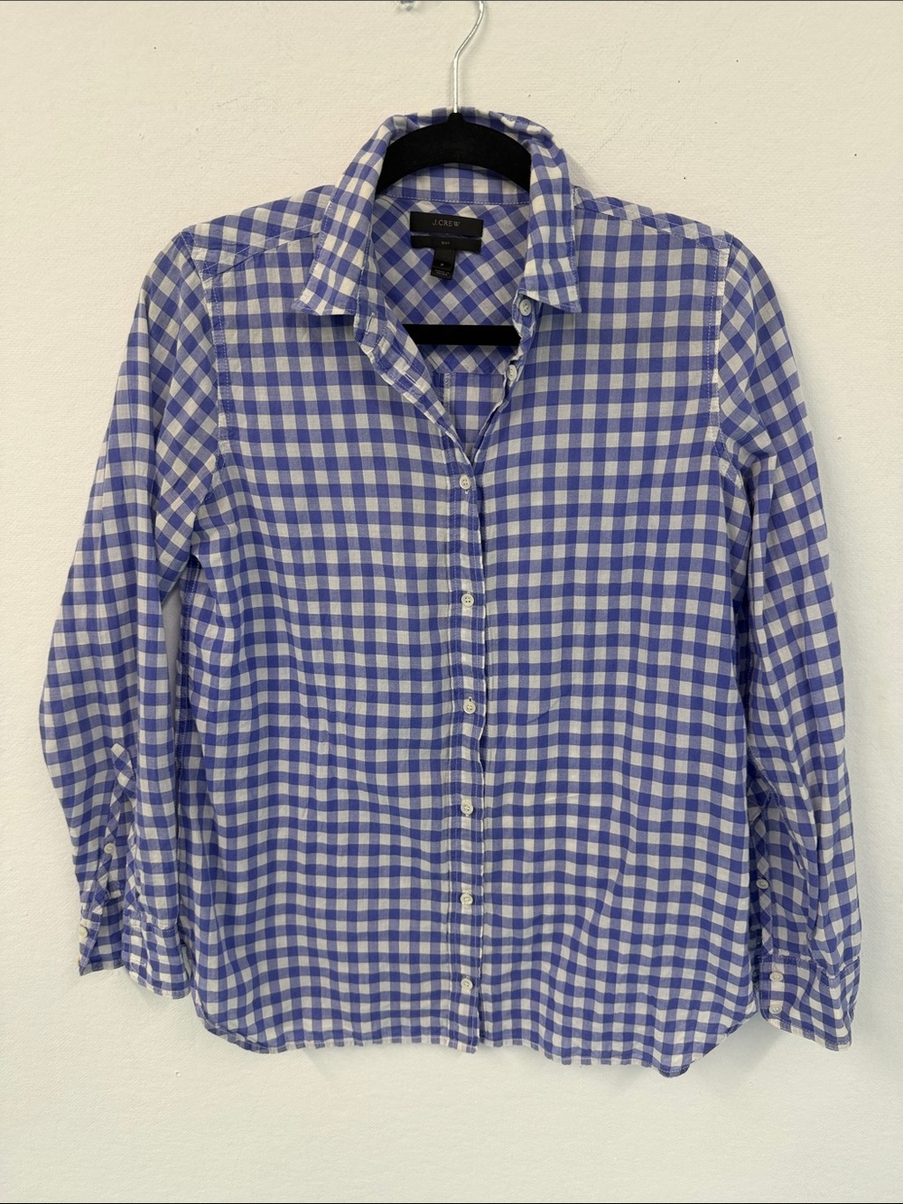 J Crew Boy Fit Gingham Shirt